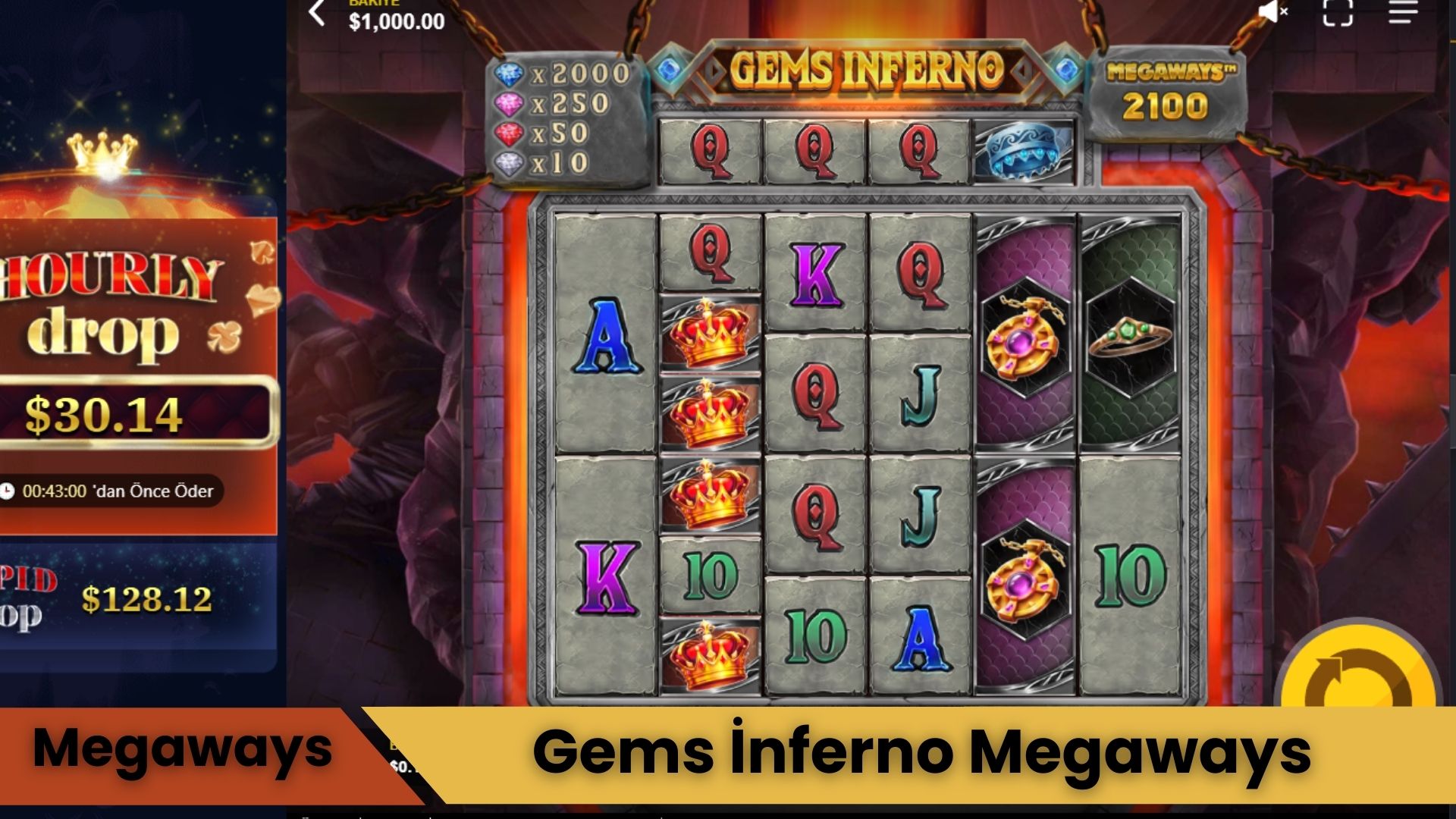 Gems İnferno Megaways